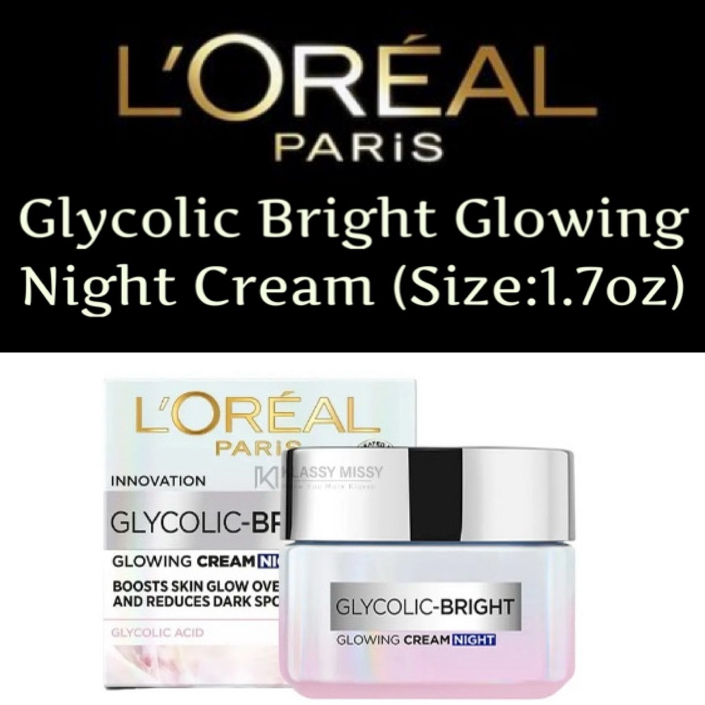 ✨L'Oreal Paris - Glycolic Bright Glowing Night Cream ✨NEW✨